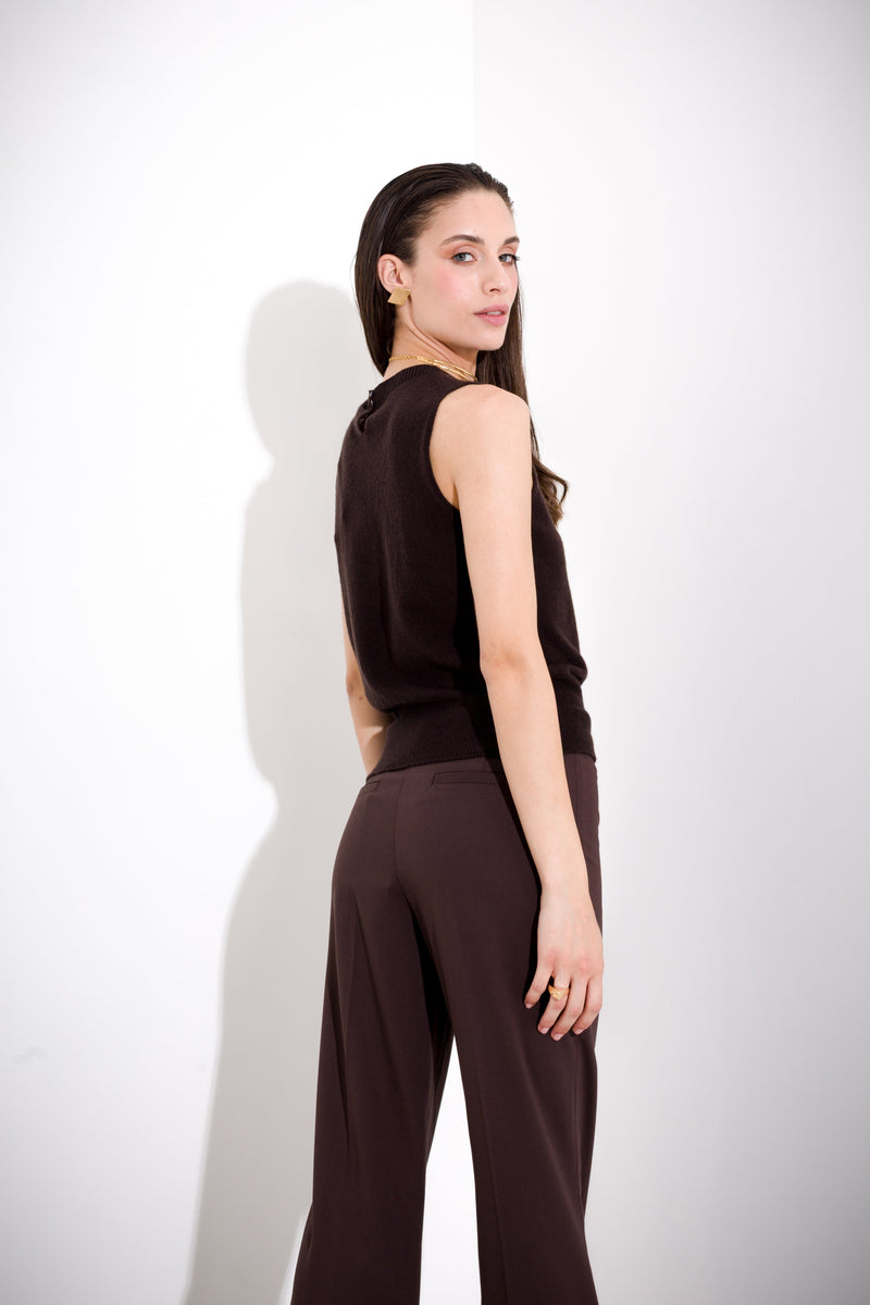 Wool and cashmere tank top