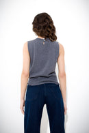 Wool and cashmere tank top