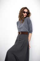 Cashmere wool box sweater