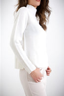 Maglia in pura lana a collo alto FRIENDLY SWEATER