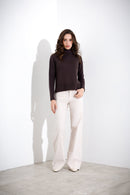 Maglia in pura lana a collo alto FRIENDLY SWEATER