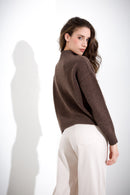 Maglia in pura lana melange a lupetto FRIENDLY SWEATER