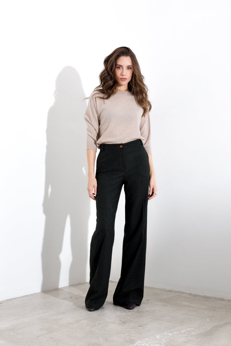 Cashmere wool box sweater